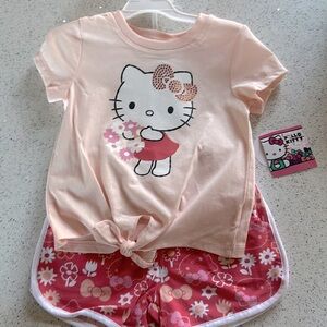 Hello Kitty Shirt and Short Set - 3T